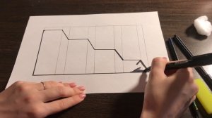 ИЛЛЮЗИЯ 3 Д РИСУНОК СТУПЕНЕК ДЛЯ НАЧИНАЮЩИХ / Очень простой 3D рисунок карандашом на бумаге А4.