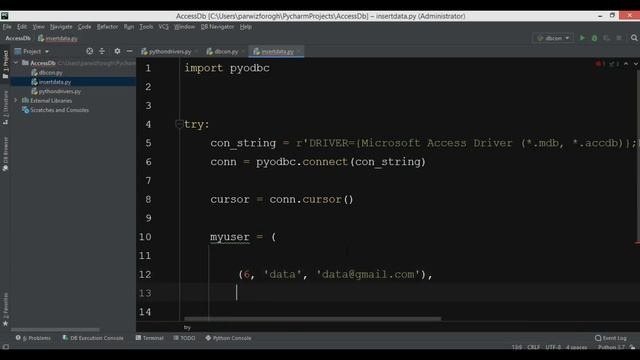 How to Connect Python with Microsoft Access Database смотреть онлайн
