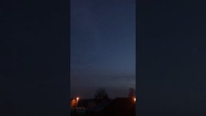 Пролёт Международной Космической Станции (МКС) над Москвой.