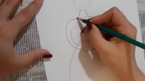 Рисуем дымковскую барышню   часть 1