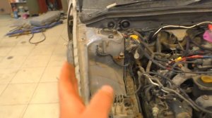 Субару Форестер ремонт лонжерона замена передней панели