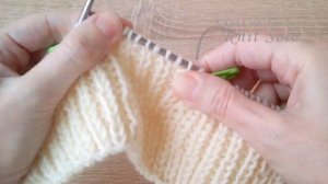 Полупатентная резинка с узором. Подробно! Knit Solo