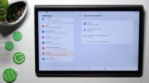 How to Turn On / Off Auto-Correction on Lenovo Yoga Tab 11 - Automatic Text Correction