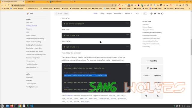 install react js using vite js 2023 || Sang Wolves смотреть онлайн