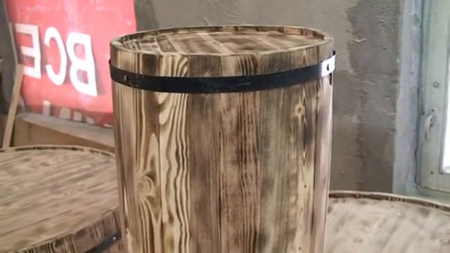 Декоративная бочка - копилка, стульчик. смотреть онлайн