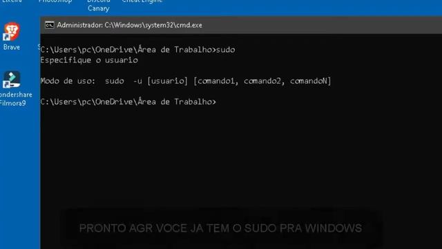 COMO TER SUDO NO WINDOWS смотреть онлайн