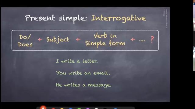 Present Simple / Present Continuous/ Past Simple A2 Carlos Córdova Meraz смотреть онлайн