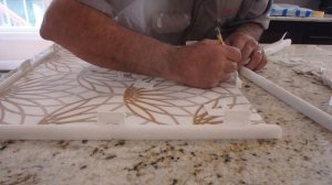 How to cut ,fit and install backsplash feature with Pencil liner