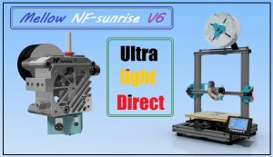 Директ Mellow NF sunrise V6, Тест на 3д принтере  Tronxy XY 2 PRO