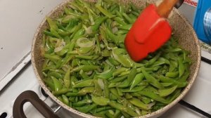 Зелёная Фасоль с зажаркой и зеленью !! Готовится быстро  - получается Очень вкусно ?