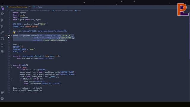Создал Telegram Python Бота Для Постинга Мемов | Библиотека Aiogram смотреть онлайн