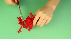 DIY Елочная игрушка #3 / Шапочка из ниток / Мастер класс ? Afinka