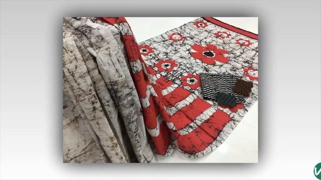 Cotton Mulmul Batik Print And Shibori Print Design смотреть онлайн