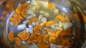 Рис с овощами и фаршем