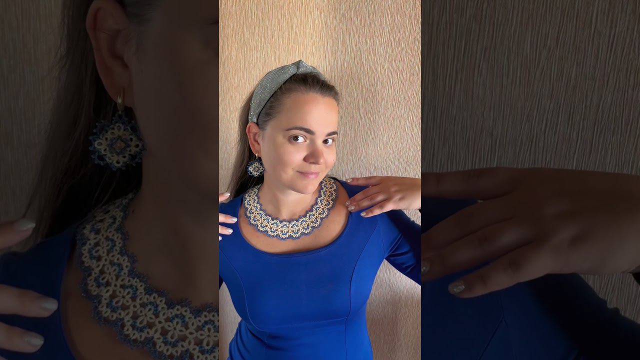 цветотерапия…Море и нежный песок. Набор можно купить ) #frivolite #tatting #кружево #necklace