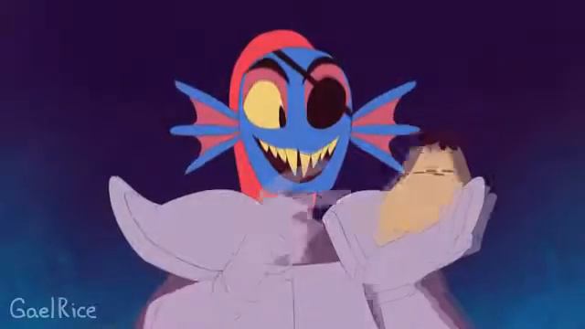 РЫБАНУТЫЙ ГЕРОЙ (UNDERTALE анимация) смотреть онлайн