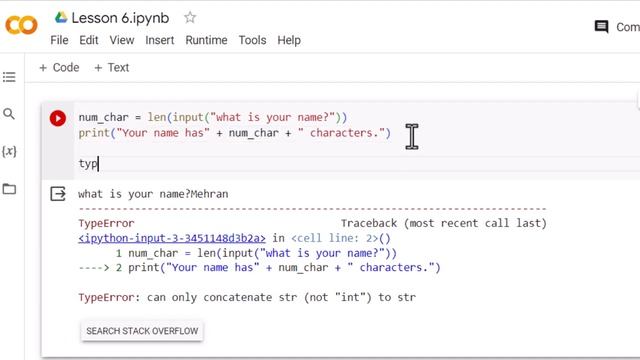 Python Tutorial, Mastering Data Types: Type Error, Type Checking, & Interactive Coding Exercises