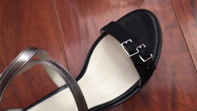 Самба-624 (сатин чёрный + шиммер + чёрная кожа) смотреть онлайн