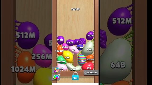 Blob Merge 3d - Gameplay Walkthrough Part 24 - Unlock 64B-128B All Max levels (Android, iOS)