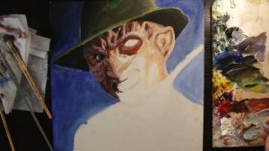 HOW TO DRAW FREDDY KRUEGER / oil paint