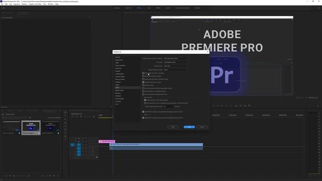 How To Enable/Disable Write XMP ID To Files On Import Premiere Pro 2022