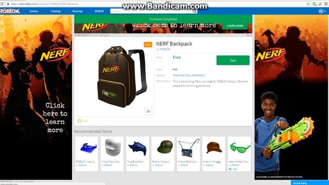 Roblox How To Get Nerf BackPack смотреть онлайн