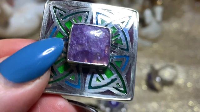 Серебро. Чароит. Фиолетовая магия в авторских работах 🔮🔮🔮💎💎💎🎀🎀🎀
