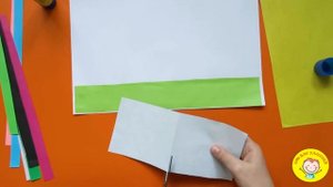 Как вырезать ДОМИК из цветной бумаги. УРОК 43. Тема: "домик"- аппликация.