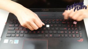 Asus ROG GL552 Series Keyboard Key Repair - Removal and Replacement