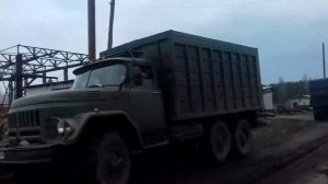 ЗиЛ 131 Работа  лебёдкой.