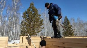 Скрытая проводка в деревянном доме ! Строим дом из профилированного бруса !
