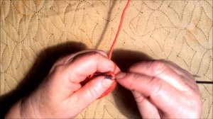 Как связать шнур спицами. Ручка для сумки.