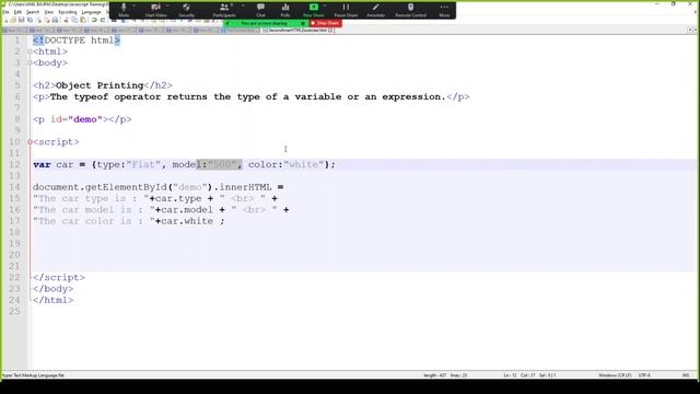 #11 Complex variables in Javascript | JSON Type | EducationTatva