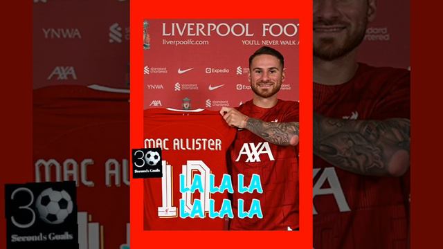 Mac Allister new song in Red 🔴.  #macallister #liverpool #liverpool #reds