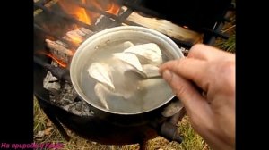 Как я в тайге готовлю суп из рябчика.