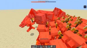 Redstone Golem vs All Mobs in Minecraft x100 - Redstone Golem (Minecraft Dungeons) vs All Mobs army