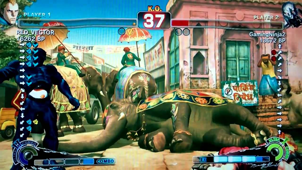 SSFIV  Online Tournament(PS3)- 1/2 RED_VECTOR (Abel) vs GamingNinja2(Seth)