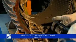 Станок для удаления обмоток электродвигателя | Machine to remove windings 04.02.28
