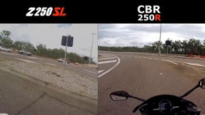 Kawasaki Z250SL vs Honda CBR250R 0 to 100km/h