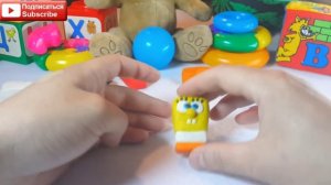 ☆Play doh SpongeBob, пластилиновый Спанч Боб (Губка Боб), kids toy, лепка для детей.