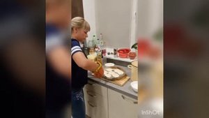 Готовим лепешки в русской печи