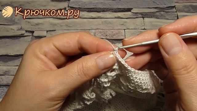 Большая Ажурная Салфетка 3Д крючком. Часть 2