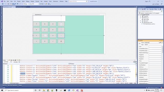 Simple calculator using C# WPF | Visual Studio смотреть онлайн
