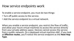 WHAT ARE VIRTUAL NETWORK SERVICE ENDPOINTS