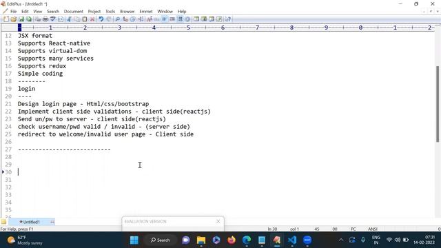 REACT JS tutorials || Demo - 2 || by Mr. Swamy Naidu On 14-02-2023 @7AM IST смотреть онлайн