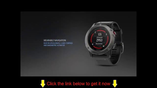 Garmin Fenix 5X Sapphire - Slate Gray with Metal Band смотреть онлайн