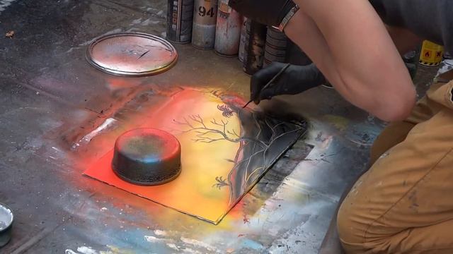 Краснодар 2015 , ул. Красная...spray paint art смотреть онлайн