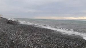 05 января набережная Лазаревское. ЧЁРНОЕ МОРЕ ЗИМОЙ.