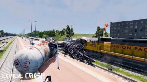 Train Crash - Impossible Snake Rail Tracks vs. Train !!! ▶️ BeamNG.Drive