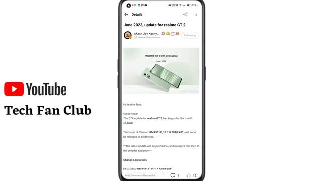Realme UI 4.0 Android 13 Stable update New Batch June 2023 & Game space New Update & Android 14
